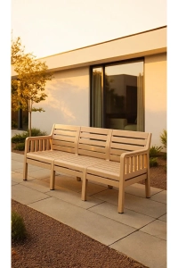 Lara 3'lü Mindersiz Koltuk Balkon&teras Bahçe Koltuk / Cappucino